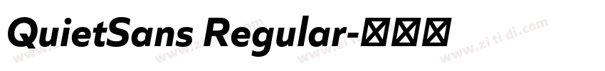 QuietSans Regular字体转换